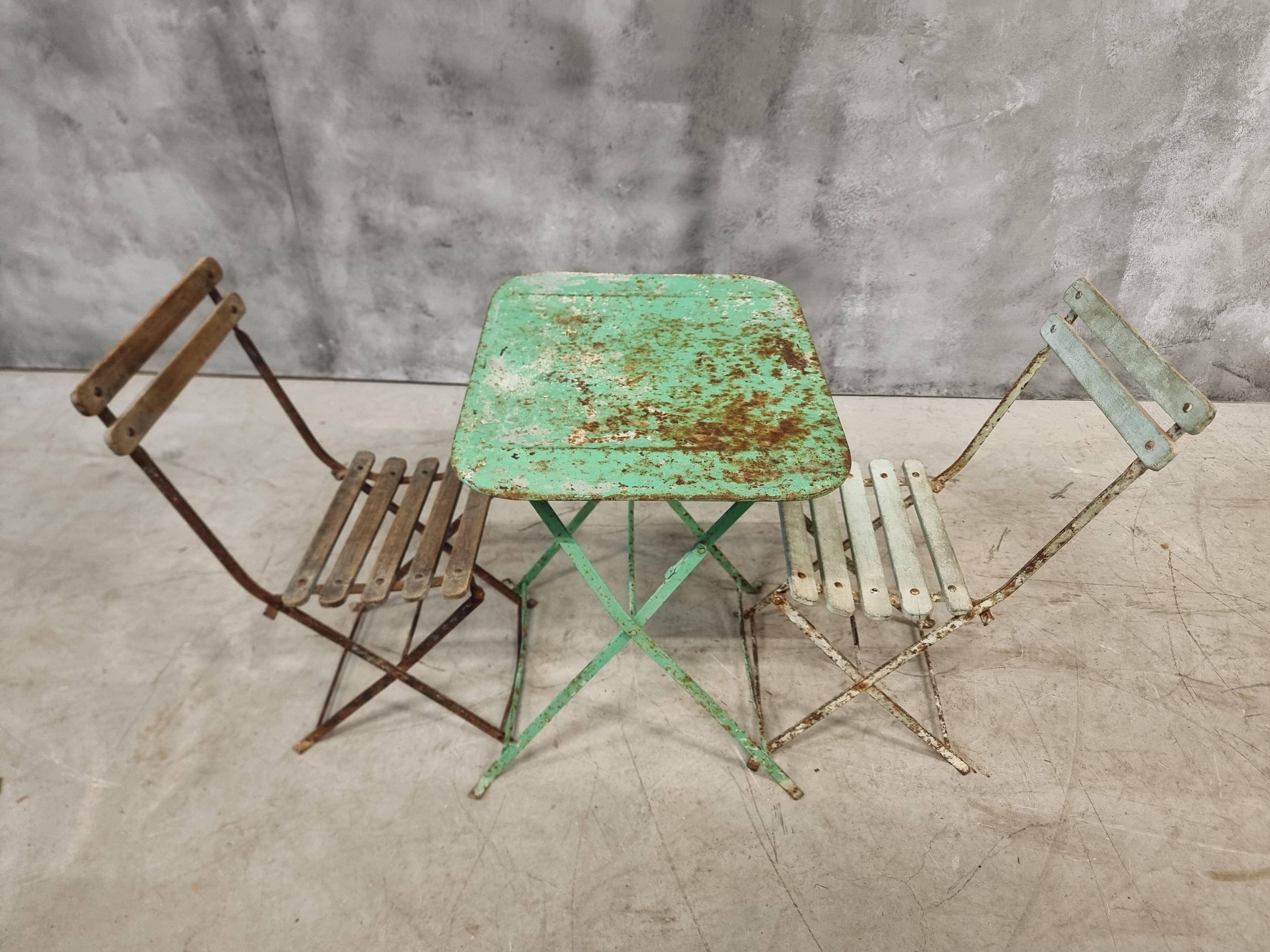 Antique French bistro set for children