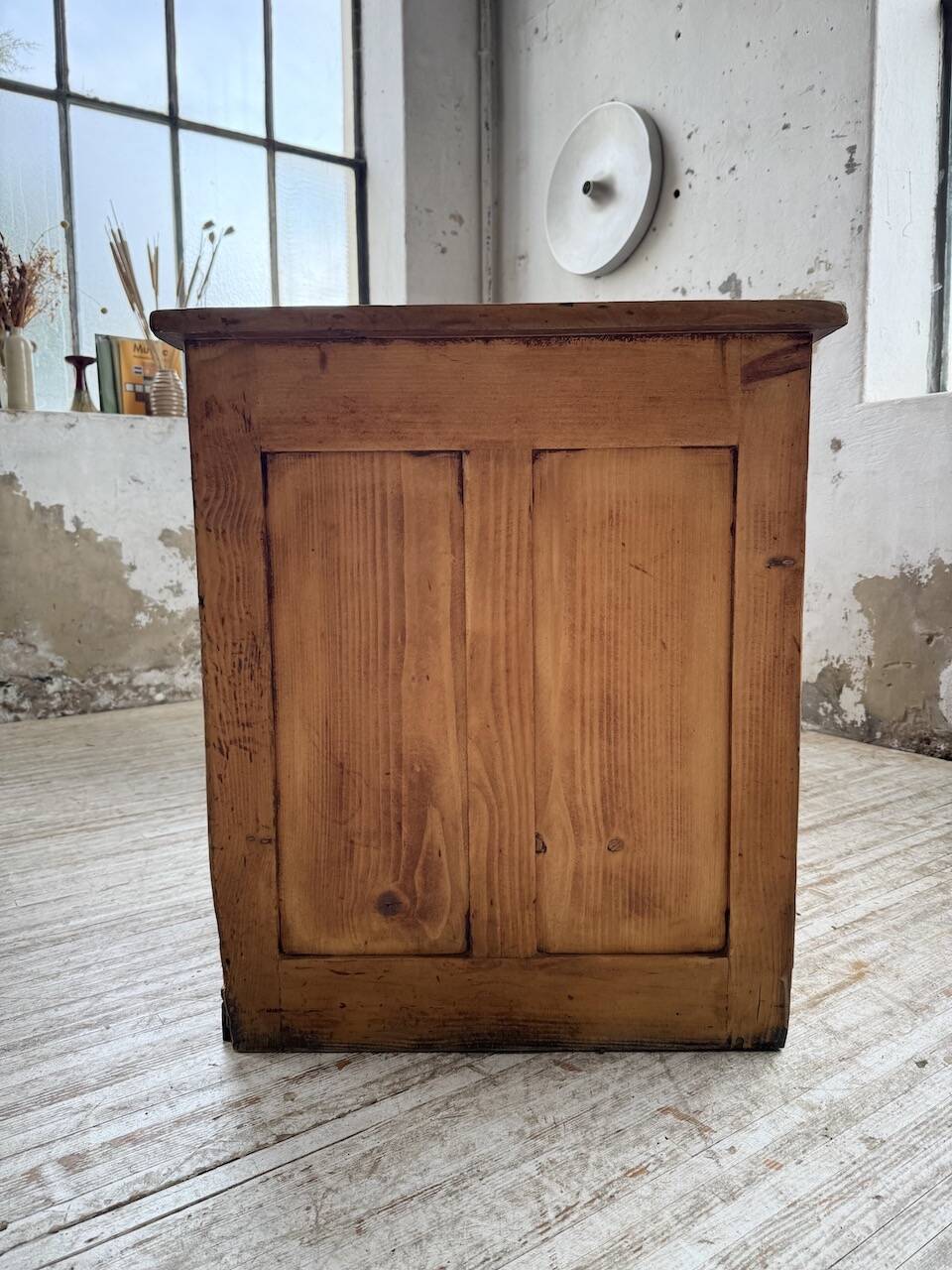 Bureau pin meuble atelier 1950