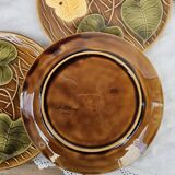 Sarreguemines barbotine dessert plates