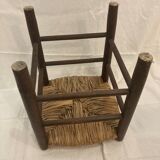 Vintage straw stool