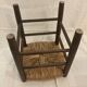 Tabouret en paille vintage