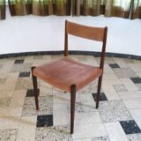 Set of 4 Velvet Dining Chairs in Walnut from Lübke, Germany 1960s