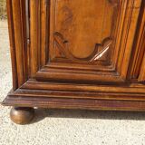 Louis XIII wardrobe in solid walnut