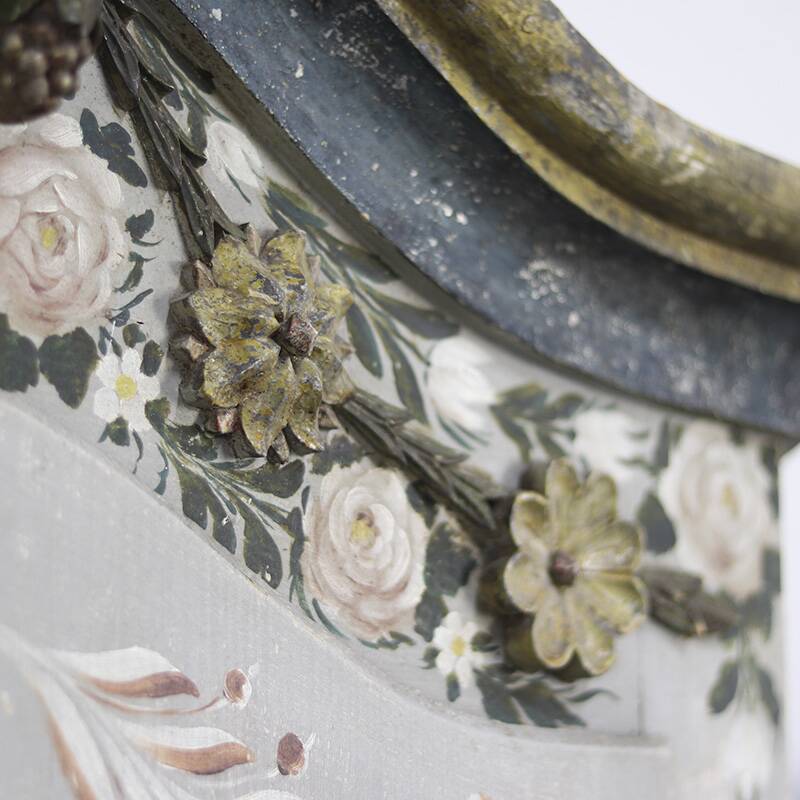 Painted Folk Art Bridal Cupboard