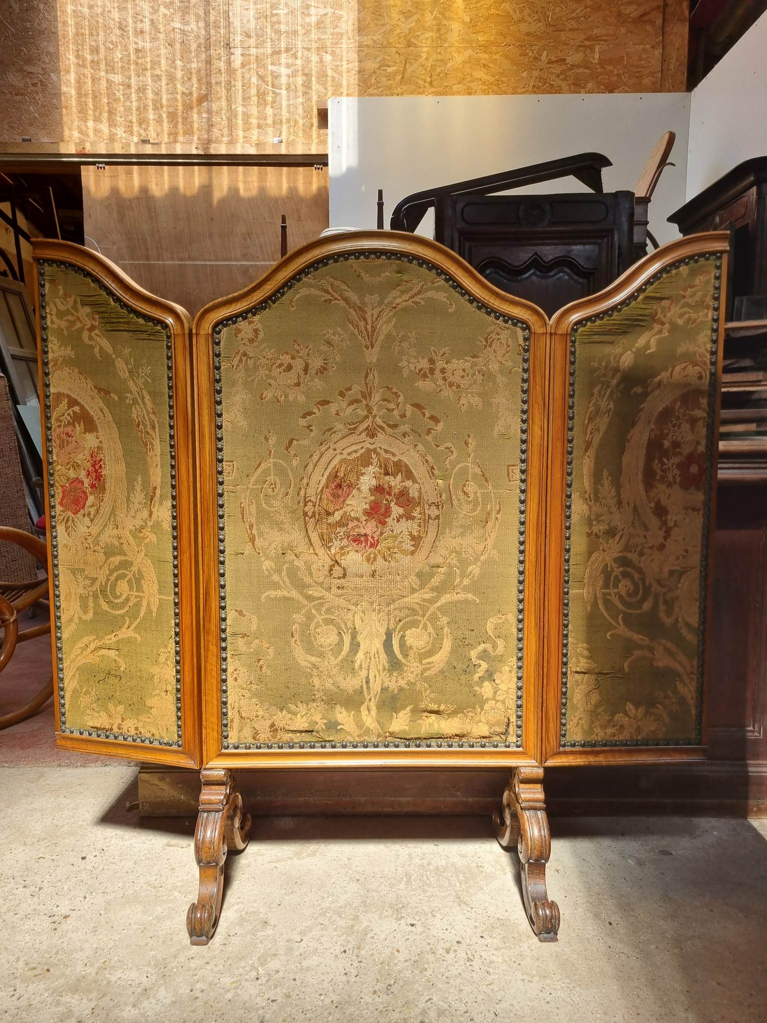 Fireplace screen Louis XV