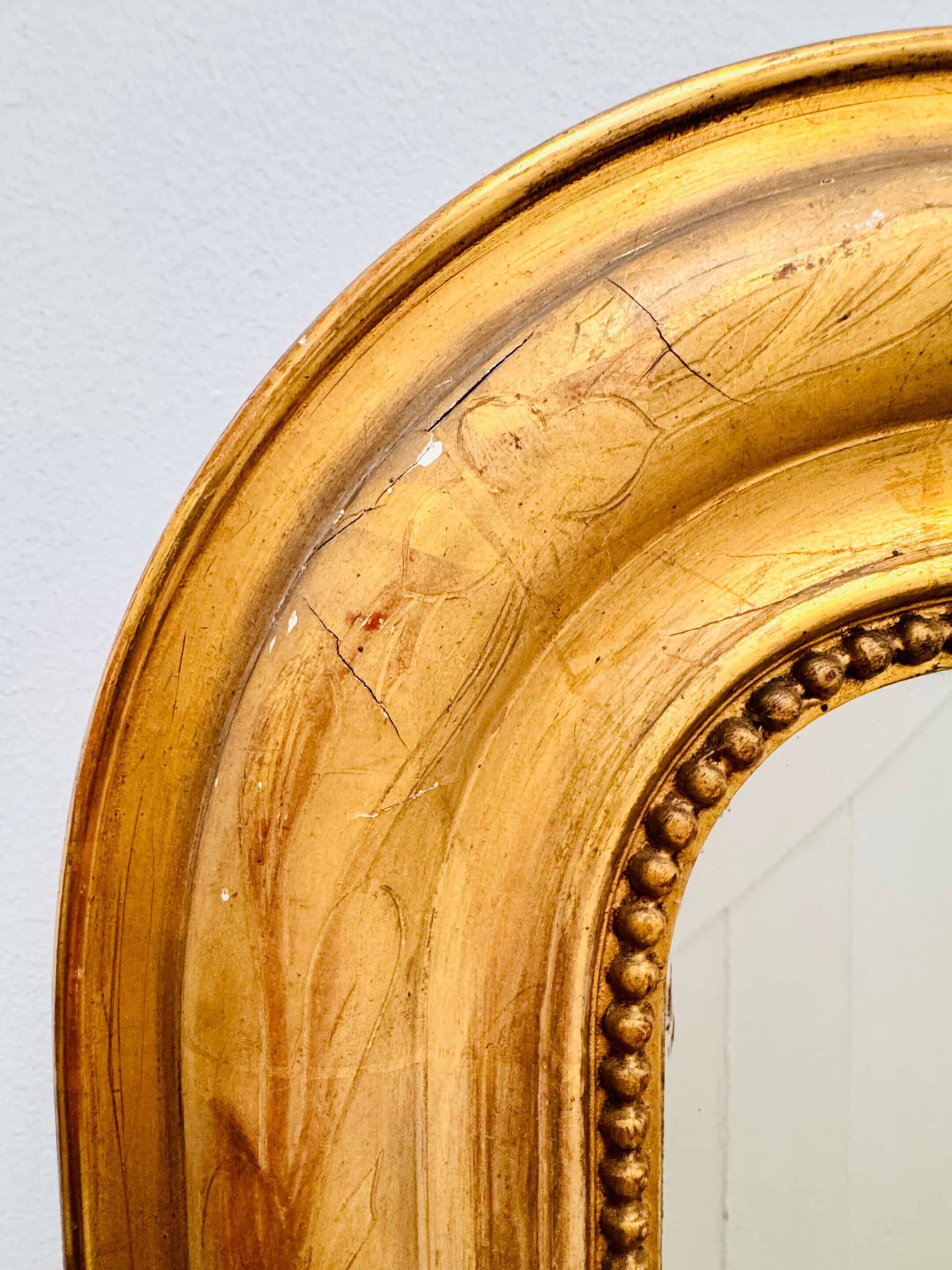 Miroir de cheminée Louis Philippe 89 cm x 120 cm