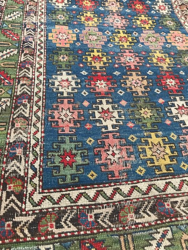 Old Handmade Caucasian rug - 79x119 cm