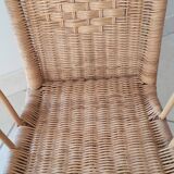 Vintage wicker and rattan chair