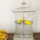 Candy box, pharmacy pot, pot with vintage glass lid Diameter 22.5 cm