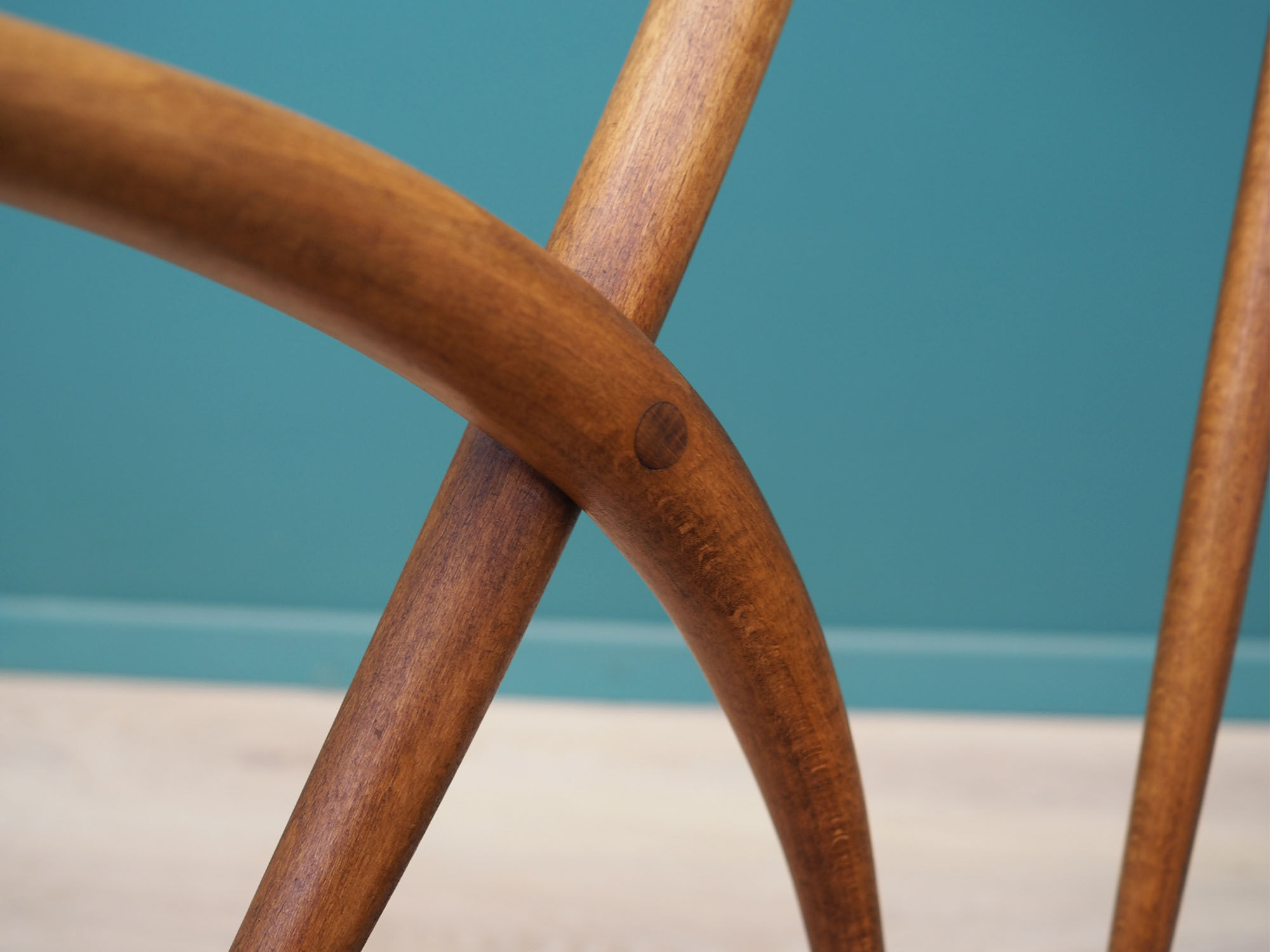 Chaise danoise en hêtre par  Illum Wikkelsø pour Niels Eilersen, années 1960