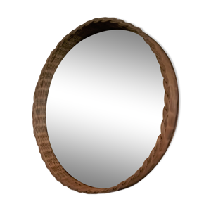 miroir rotin vintage