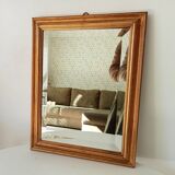 Vintage gold mirror beveled glass 47.5*37.5