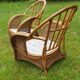 Rattan and vintage bamboo lounge