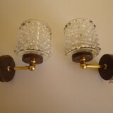 Pair of old sconces, brand Delmas