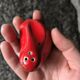Vintage ceramic salt shaker red pepper