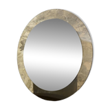 Large round double-layered mirror by Veca, Italy, 1970s