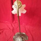 Art deco style brass tulip lamp