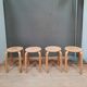 Series of 4 scandinavian stools