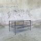 Chrome metal coffee table