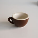 ACF chocolate brown espresso cup duo