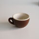 ACF chocolate brown espresso cup duo