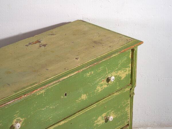 Antique green chest of drawers (c.1920)