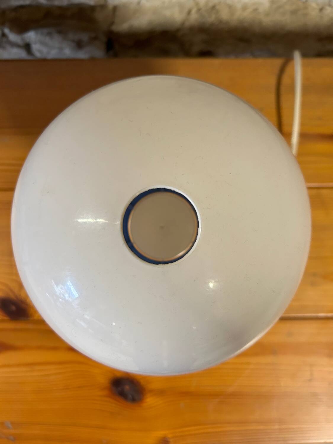 Lampe champignon en métal et résine 1970