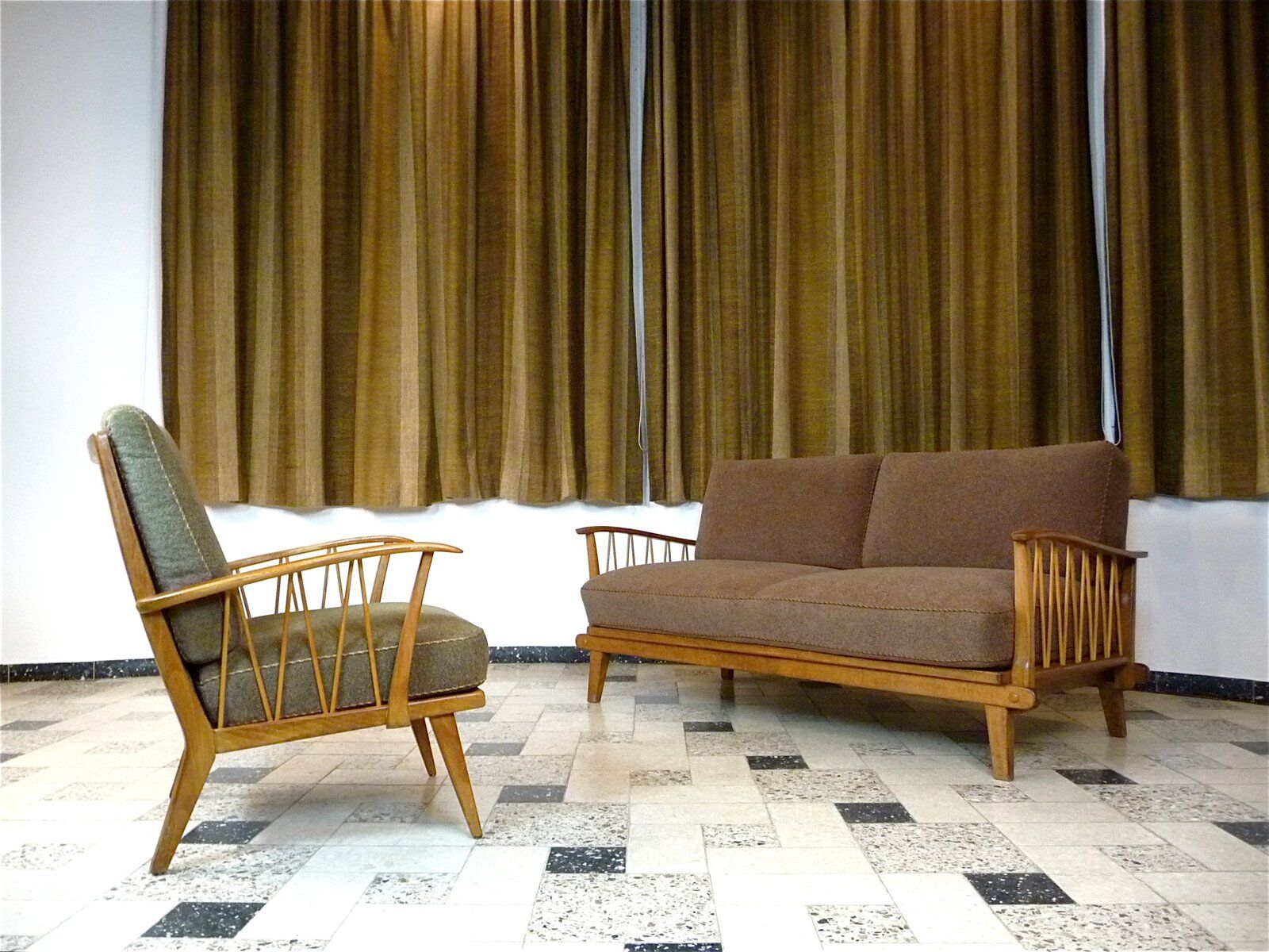 Mid-century Two-Seater Sofa Daybed by Wilhelm Knoll, Germany 1950s