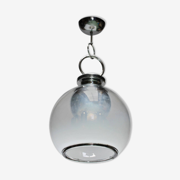 Lustre à six ampoules en verre de Murano