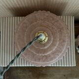 Pink Clichy glass portable lamp