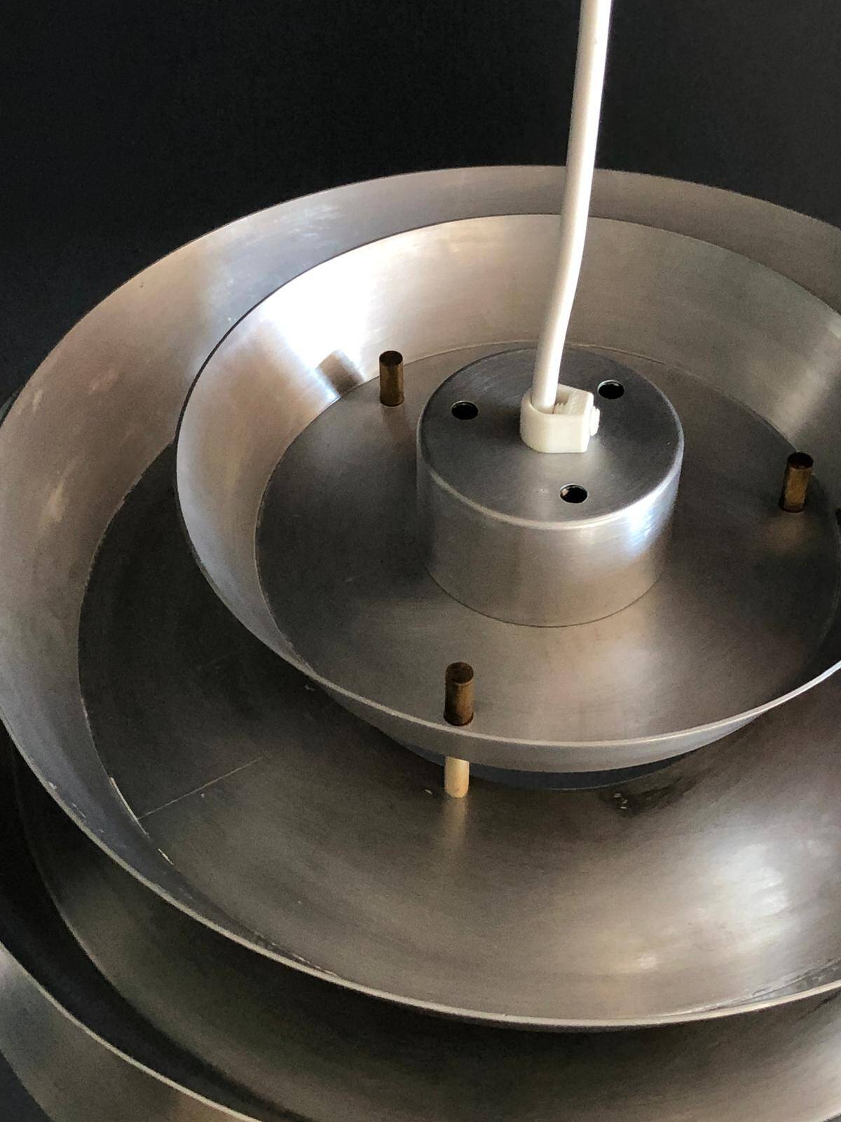 Vintage Aluminum Pendant Lamp by Carl Thore