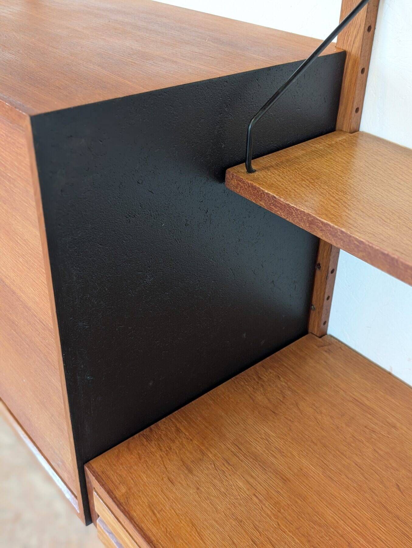 Teak wall unit by Poul Cadovius from the 1960s.