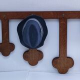 Vintage solid wood coat rack hat rack