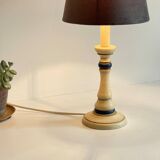 VINTAGE LAMP in Italian CHIC Turned Wood