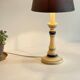 VINTAGE LAMP in Italian CHIC Turned Wood