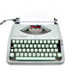 Typewriter Hermes baby green linden revised ribbon new