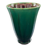 Deep green handmade vase