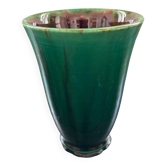 Deep green handmade vase