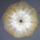 Abu Dhabi, Murano Glass Gold Flush Mount, 1970s