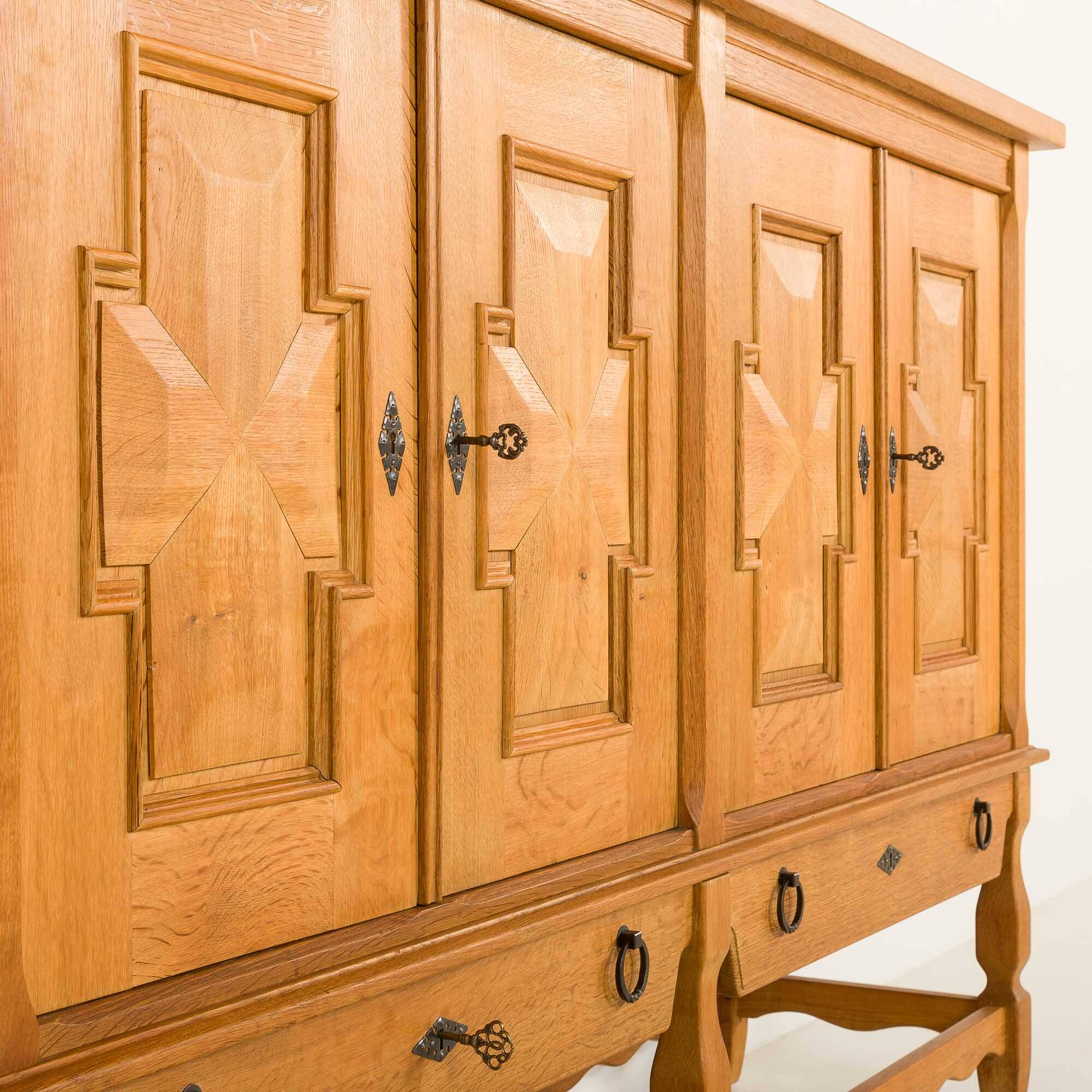 Henning Kjaernulf oak sideboard, 1970s