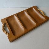 Teak and rope serving tray