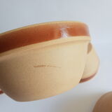 Set of 6 vintage Gien France stoneware bowls