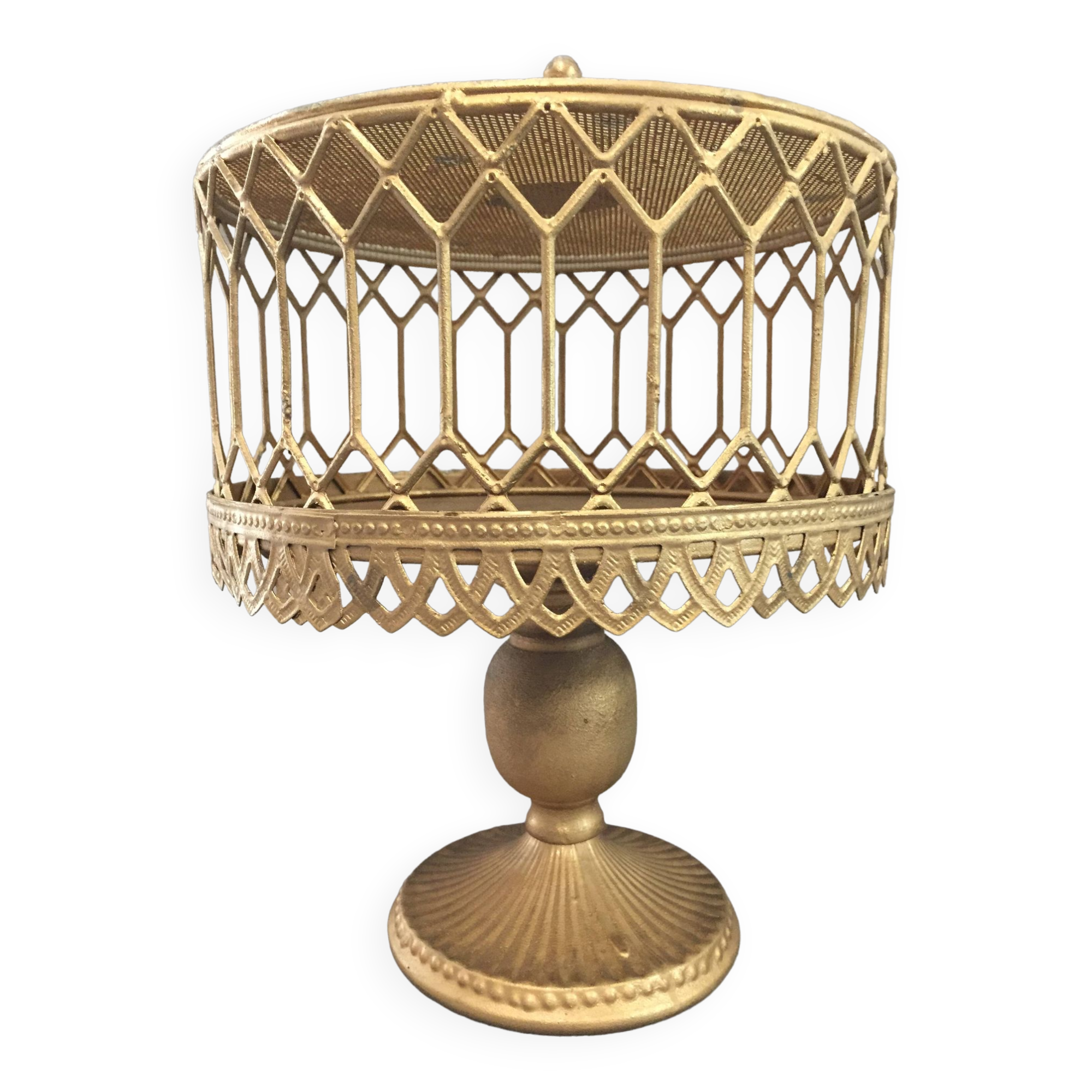 Servant Display Cake Stand Cake Sandwich Candy Bar Gold Metal