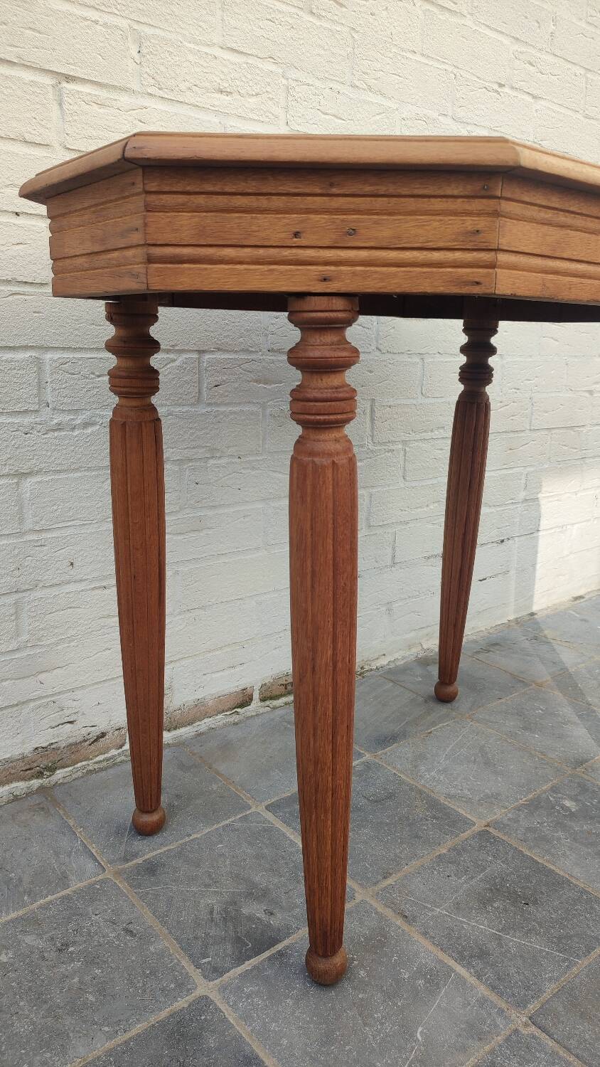 1940 oak dining table and decor