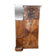 Art deco entrance wardrobe in mahogany veneer with 6 partères, double rod and mirror - 1940