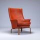Arne Norell “Pilot” leather armchair