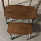 Stool foot step in 70s formica