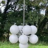 Ceiling lamp chandelier 9 lights Sputnik 1960s