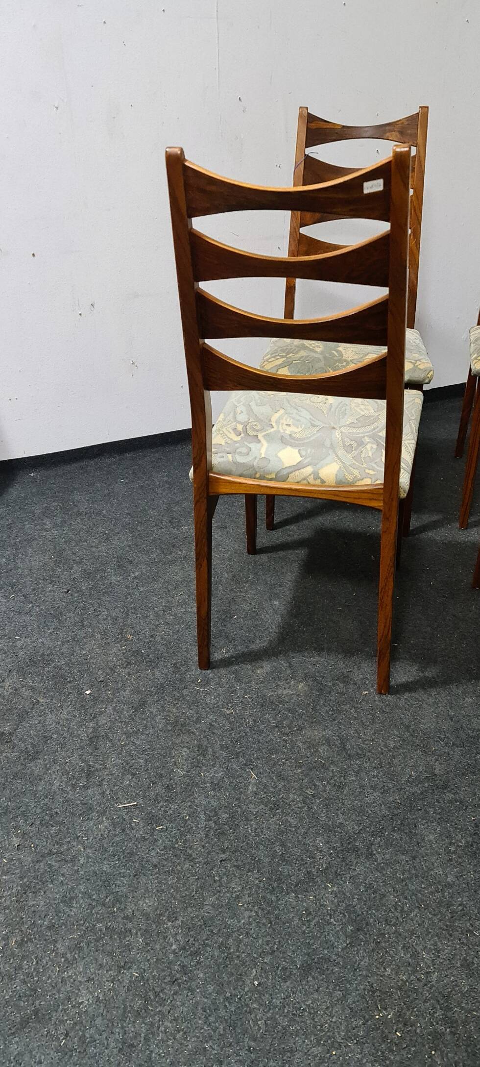 Vintage set of four rosewood dining chairs