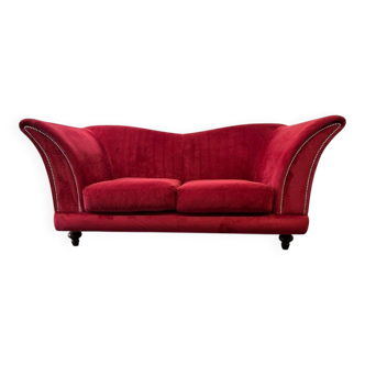 Vintage pink and red sofa